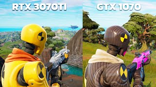 RTX 3070 TI VS GTX 1070 FORTNITE [upl. by Mrots]