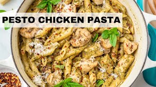 Creamy Chicken Pesto Pasta ready in 15 minutes Pesto Pasta Recipe [upl. by Nnylasor]