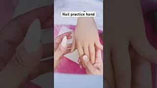 Nail practice hand nails nailart practicehand [upl. by Redleh]