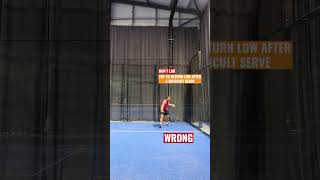 When to Hit a Lob Return  The Padel School [upl. by Topping]