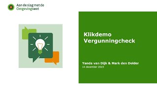 Klikdemo vergunningcheck [upl. by Elizabeth]