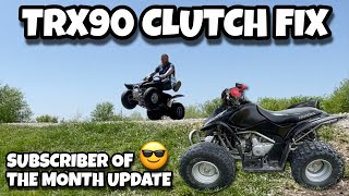 TRX90 Clutch Fix  Subscriber of the month update [upl. by Nwhas]