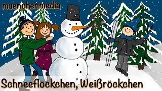 ⭐️ Schneeflöckchen Weißröckchen  Weihnachtslieder deutsch  Kinderlieder deutsch  muenchenmedia [upl. by Akienom547]