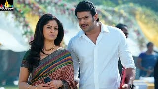 Mirchi Movie Prabhas and Nadhiya Scene  Latest Telugu Movie Scenes  Sri Balaji Video [upl. by Alita]