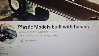 Channel Shout Out  Plastic Models built with basics [upl. by Daub243]