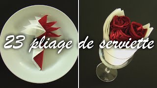 TUTO 23 pliage de serviette DIY [upl. by Lalitta]