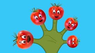 The Finger Family Tomato Family Nursery Rhyme  Tomato Finger Family Songs [upl. by Stephania839]