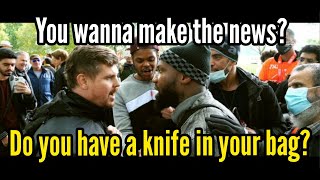 quotYou wanna make the newsquot  Thug Islam  Bob  Speakers Corner [upl. by Annahvas]