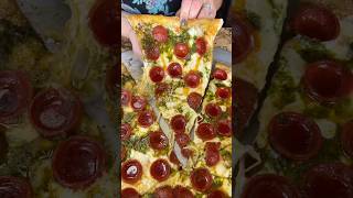 The PESTO PEPPERONI HOT HONEY PIZZA from Frank amp Danny’s Pizza on Staten Island NYC DEVOURPOWER [upl. by Eineg865]