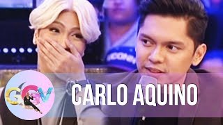 Carlo Aquino and Angelica Panganibans past relationship  GGV [upl. by Ttegdirb]