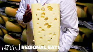 How Swiss Emmentaler Cheese Is Made  Regional Eats [upl. by Gideon]