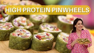 High Protein Pinwheels  Veg Pinwheels  Paneer Pinwheels  Chef Amrita Raichand [upl. by Huxham]