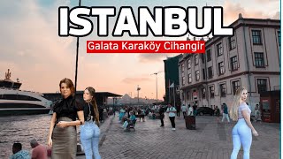 Exploring Istanbuls Coolest Neighborhoods in 4K Galata Karaköy Cihangir [upl. by Myles]