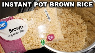 Instant Pot Brown Rice [upl. by Emmey]