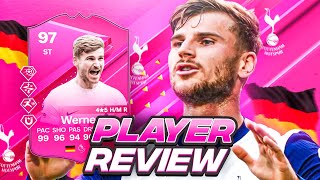 4⭐5⭐ 97 FUTTIES WERNER SBC PLAYER REVIEW  FC 24 Ultimate Team [upl. by Ennairod]