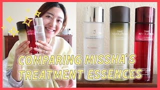 MISSHA Time Revolution Treatment Essences KBeauty Favorites Compare amp Rank  Crystall Cho [upl. by Niwred]