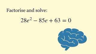 Factorising Quadratics and Solving Quadratic Equations [upl. by Aztilem]