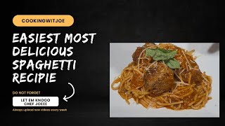 The most simple and delicious spaghetti and meatballs recipe from chef Joe 🔥 [upl. by Cerracchio]