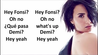 Luis Fonsi Demi Lovato  Échame La Culpa lyrics English Spanish [upl. by Reinal920]