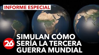 ¿Es posible una Tercera Guerra Mundial Un simulador muestra una guerra nuclear en tiempo real [upl. by Gilda]