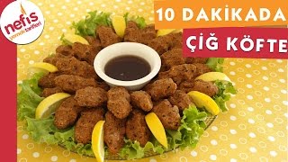 10 Dakikada Etsiz Çiğ Köfte Tarifi  Nefis Yemek Tarifleri [upl. by Junno]