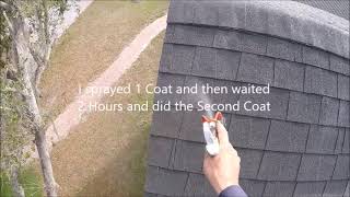 How to Paint your Roof Shingles with BEHR Flat Finish Multi Surface Roof Paint [upl. by Eizzil]