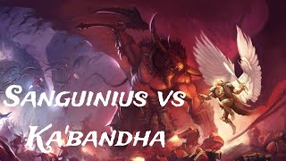 The Horus Heresy  Signus Prime  Sanguinius vs Kabandha [upl. by Aniroc]