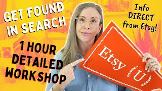 Etsy U How to rank highly in Etsy search  Etsy SEODiscovery Workshop [upl. by Yuu]