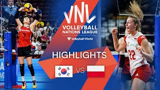 🇰🇷 KOR vs 🇵🇱 POL  Highlights Week 1  Womens VNL 2022 [upl. by Joni]