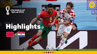 Modric and Hakimi go headtohead  Morocco v Croatia highlights  FIFA World Cup Qatar 2022 [upl. by Pontone152]