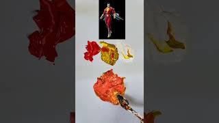 What color do mixed Shazam character make colormixing paintingmixing shazam [upl. by Haig]