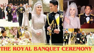 The Royal Banquet Ceremony of Prince Mateen amp Princess Anishafull video mateen wedding anisha [upl. by Mohr826]