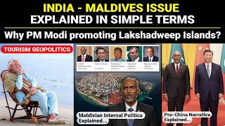 India Maldives Issue conflict Maldivian Politics Explained  PM Modi Promoting Lakshadweep Islands [upl. by Honora]