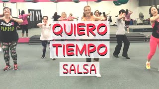 Quiero Tiempo Victor Manuelle  Salsa  Zumba choreography [upl. by Neerroc]