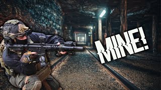 INSANE Airsoft Game In LIVE Test MINE Facility Wolverine MK18 [upl. by Sharma463]