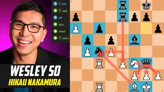 Wesley So CRUSHES Hikaru Nakamura’s Defense at Tata Steel Rapid 2022 [upl. by Nitnert]