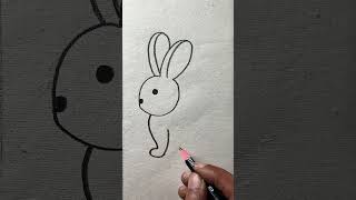 How to draw rabbit with pencil [upl. by Demetrius]