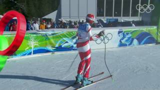 Zurbriggen  Alpine Skiing  Mens Super Combined  Vancouver 2010 Winter Olympic Games [upl. by Sinnaiy]