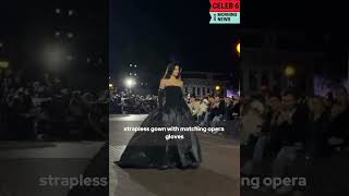 Kylie Jenner walks the runway wearing princess gown in Paris Fashion Week debut kyliejenner [upl. by Notniuqal]