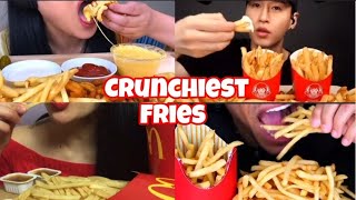 CRUNCHIEST FRENCH FRIES MUKBANG ☆ASMR MUKBANG COMPILATION [upl. by Anileh]