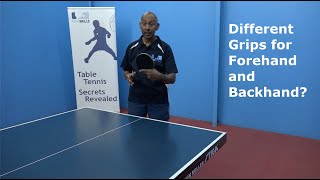 Different Grips for Forehand and Backhand  Table Tennis  PingSkills [upl. by Marella636]