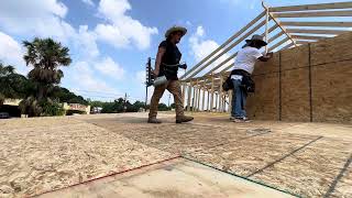 Install Roof Sheathing [upl. by Auqenahs]