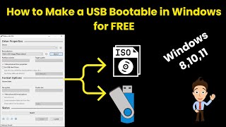 How to Make a USB Bootable in Windows with Rufus 44 for FREE Windows 81011 2024 [upl. by Durkee]