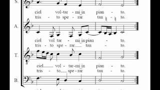 Josquin Desprez  In te domine speravi score [upl. by Brill122]