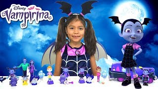 VAMPIRINA unboxes her own Vampirina Toys  Vampire Makeup tutorial [upl. by Nonnah57]