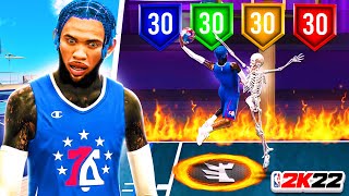 MY NEW SLASHING PLAYMAKER BUILD TOOK OVER THE STAGE IN NBA 2K22 CRAZY CONTACTS DUNKS IN SEASON 7 [upl. by Fatma]