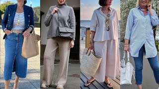 Comfortable Timeless Looks for All Elegant Ladies Over 40 506070 [upl. by Hsetirp655]