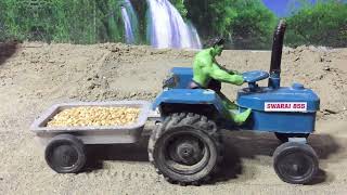 diy tractor modern plough machine science projectpowerkide HRminidiytractor [upl. by Adnaluy582]