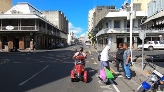 Cycling follow R2T3 around street of PortLouis Mauritius POV [upl. by Jahdal]