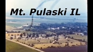 Aerial View of Mt Pulaski IL around 1950 [upl. by Nyberg621]